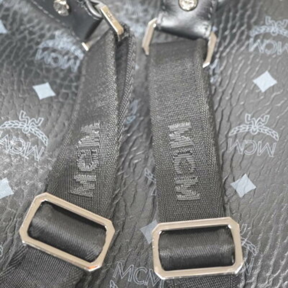 Mcm Backpack Black Leather Studs - image 7